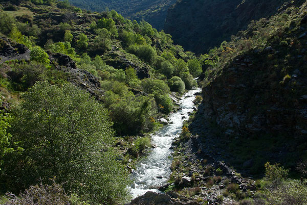 Im Tal des Río Trevélez östlich von Busquistar