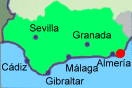 Lage des Naturparks Cabo de Gata in Andalusien