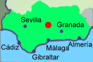 Lage der Sierras Subbéticas in Andalusien
