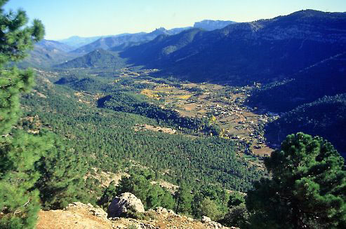 Blick in das Tal des Guadalquivir in der Sierra de Cazorla